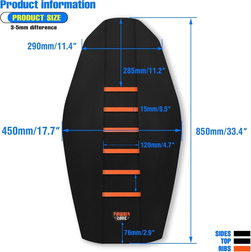 MCHMFG غطاء مقعد دراجة نارية عالمي من MCHMFG - غير قابل للانزلاق - Image 4