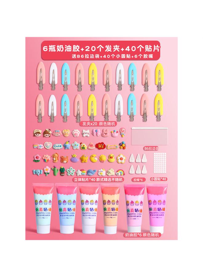 Bluejw Cream Gel Goo Card Suit Gula Card Sticker Material Diy Manual Card Account Goo Ka Deluxe Edition Puzzle - Image 1