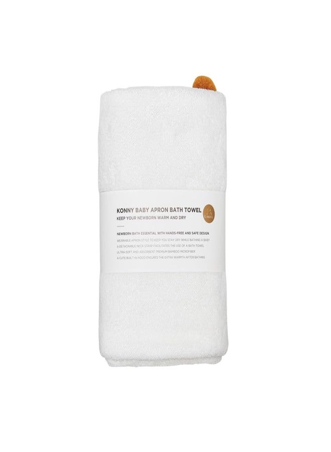Konny Baby Bath Towel Soft and Fluffy Baby Apron Beach Hooded Towel Pool Newborn Baby Essentials Girls and Boys Cream (0M - 3Y) - Image 4