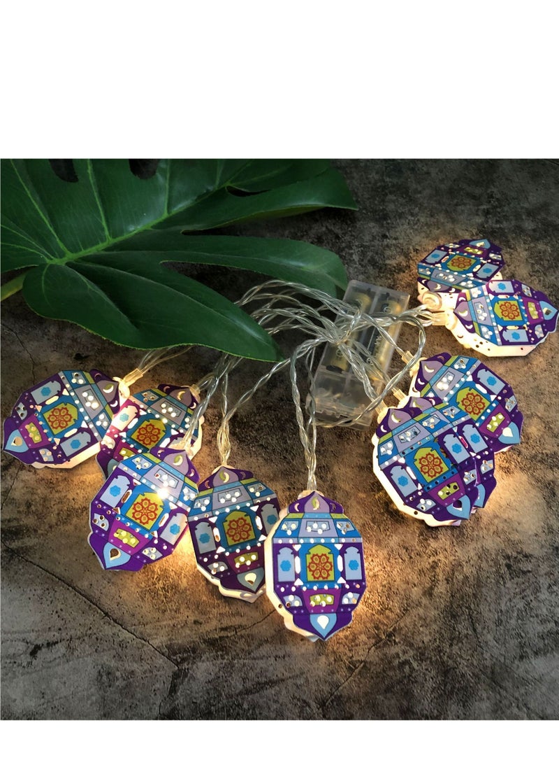 Y&D String Lights For Eid Ramadan Decorations Mubarak Ramadan Moon Star Lantern Lamp,Curtain String Lights with 3m  20 Lighting Modes for Home Outdoor  Bedroom  Wedding  Garden Decorations  - Image 1