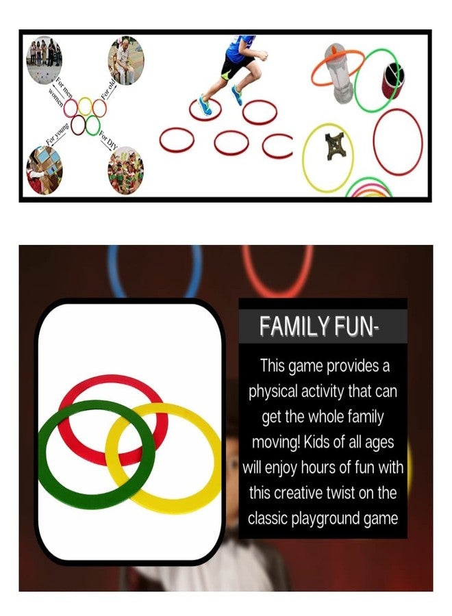 Fitfix Juggling Rings, Magician Juggling Rings, Sports Rings for Kids, Boys and Girls, Set of 3 Small Size Diameter 24 cm / 9 inches Made for India Circus,assorted - Image 5