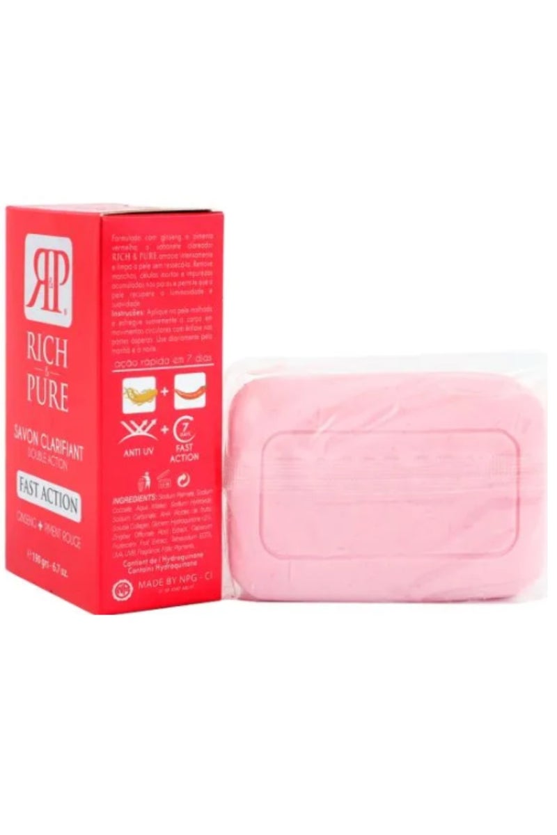 ريتش آند بيور قطعتان من صابون التنظيف المزدوج الفعال سريع المفعول 2×190 جم - Image 2