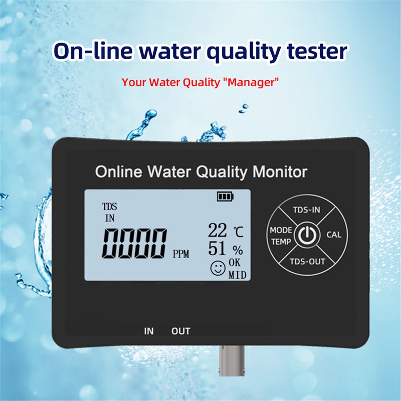 5 in 1 PH Meter for Water One Click Calibration Digital Water Quality Tester EC/TDS/PH/Temperature/Humidity Meter with 1pcs PH and 2pcs TDS Sensor Storage Box for Drinking Water Pool Aquarium - Image 2
