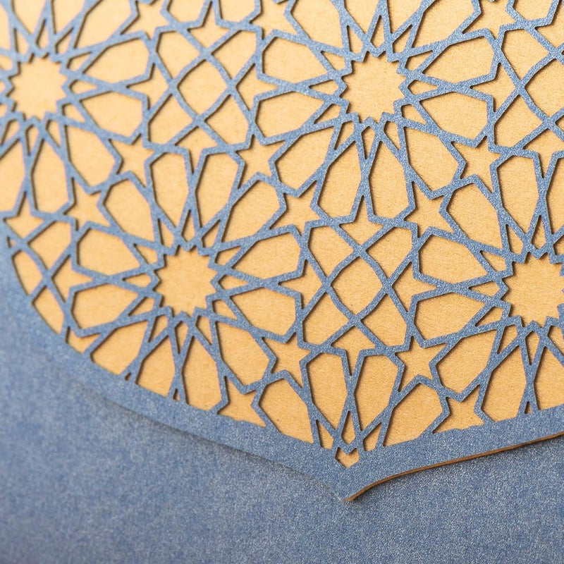 Confetti! (Pack of 10) Eid Mubarak Ramadan Money Envelopes for Gifting - Happy Eid Laser Cut Envelopes (Blue) - Image 3