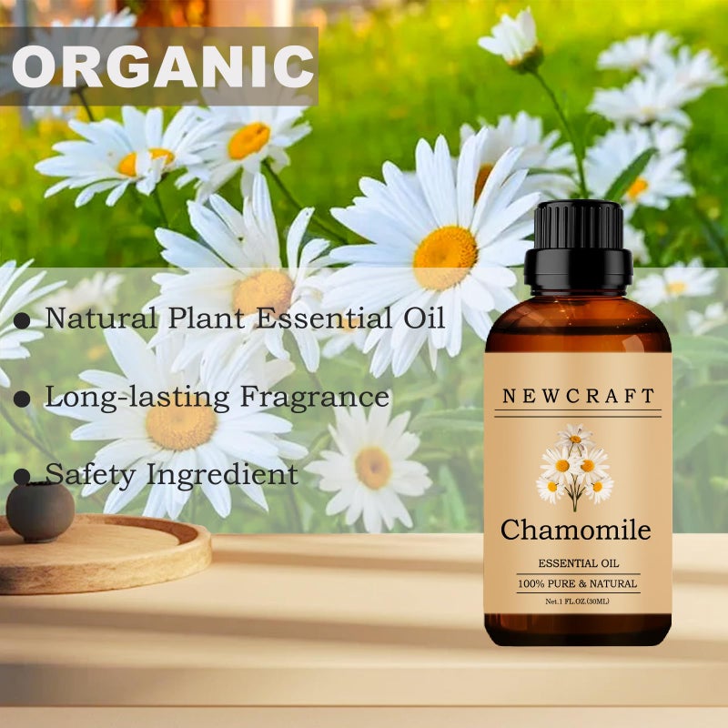 NewCraft Chamomile Essential Oils, 100% Pure and Natural Essential Oil for Aromatherapy Diffuser - Chamomile/1 Fl Oz - Image 2