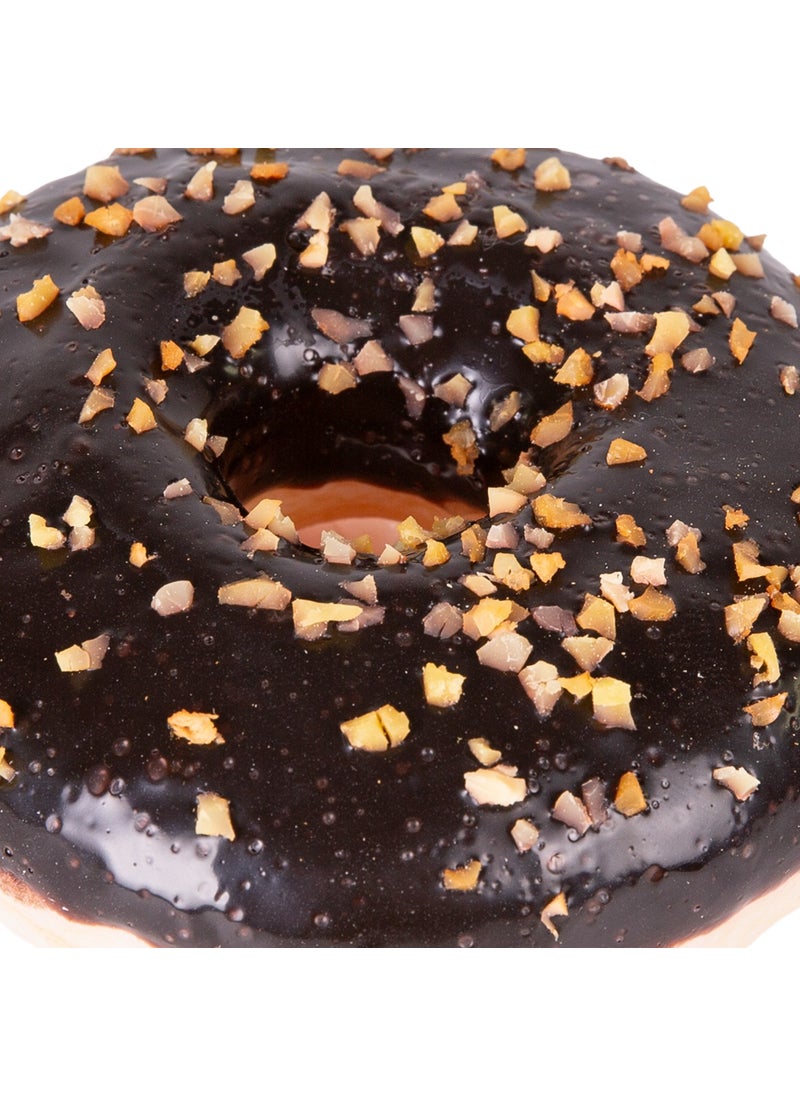 Herdekora Artificial Donut Chocolate with Hazelnut on Top, Black 10X4 Cm.  - Image 2