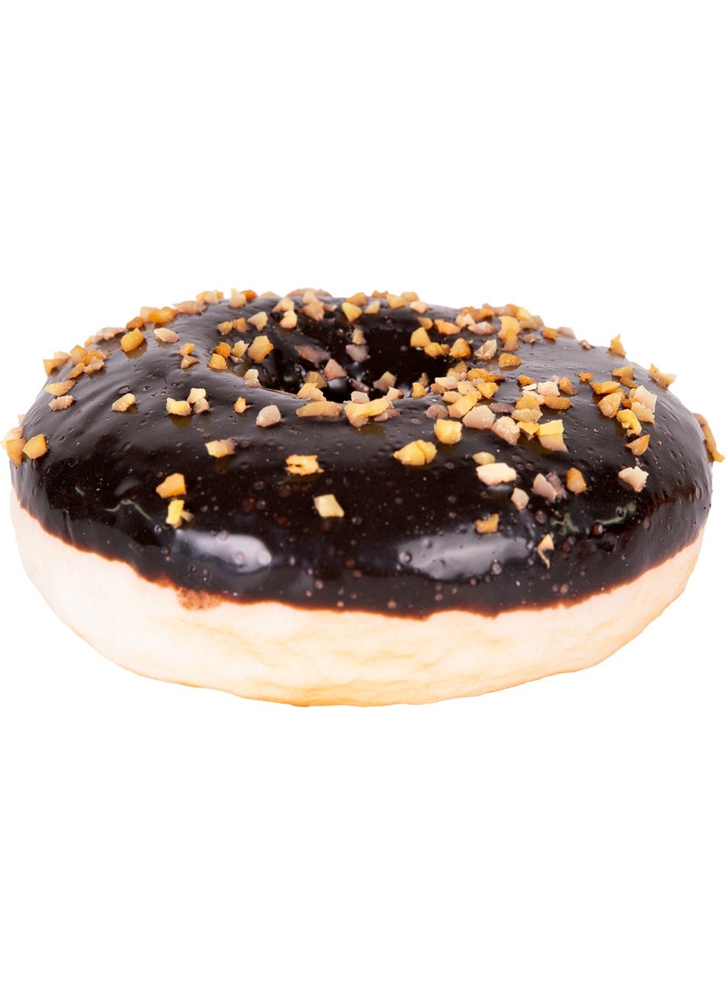 Herdekora Artificial Donut Chocolate with Hazelnut on Top, Black 10X4 Cm.  - Image 1