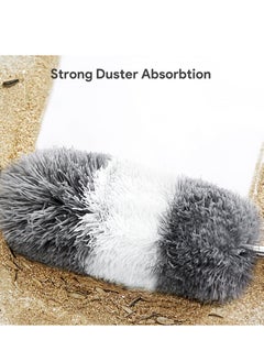 XiuWoo Microfiber Feather Duster,7 PCS Reusable Bendable Washable Cobweb Duster with Extra Long Extension Pole for Cleaning Ceiling Fan, High Ceiling, Blinds, Furniture & Cars  - Image 4