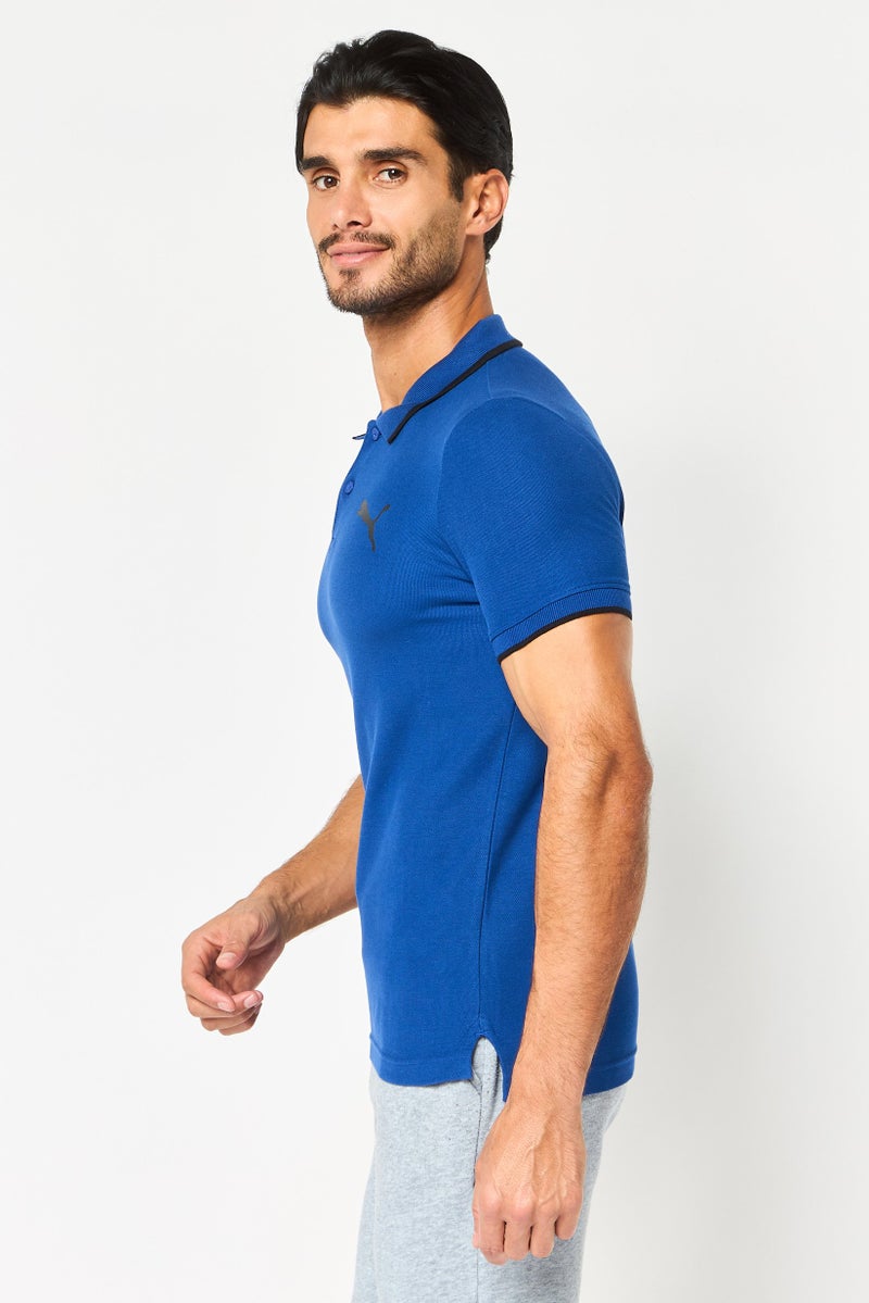 PUMA Men Slim Fit Short Sleeve Outdoor Polo Shirt, Blue - Image 4