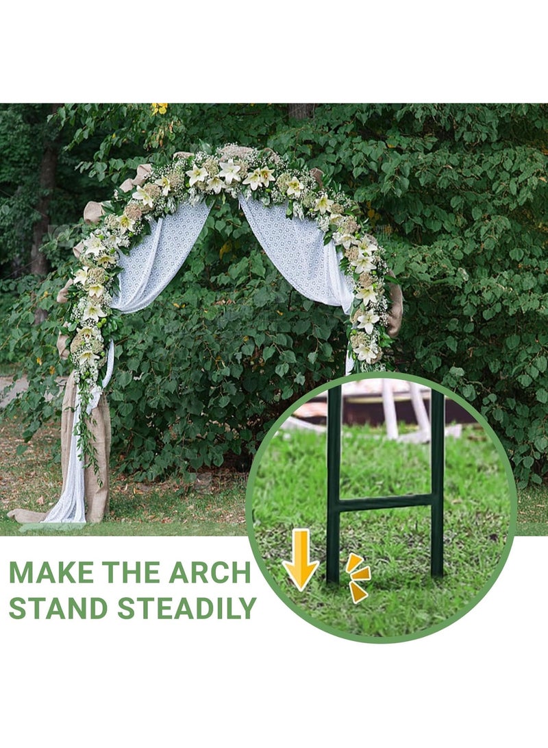 RATSAW 7.9Ft Metal Garden Arch, Metal Pergola Arbor Feet High Garden Trellis for Climbing Plants, Outdoor Wedding Garden Arch Bridal Party Decoration, Assemble Freely - Image 5