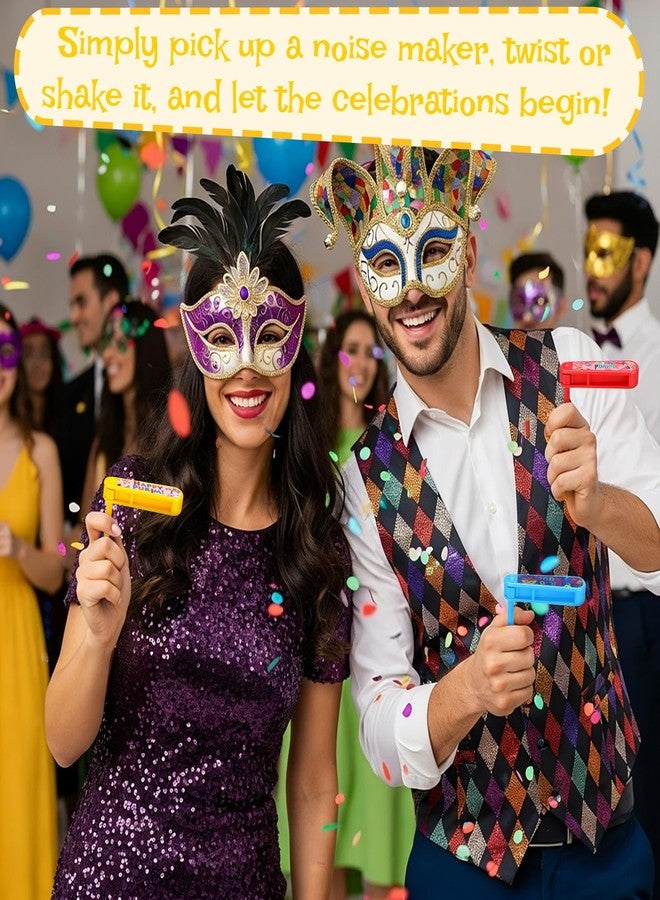 Lukmaa 16 Pcs Traditional Purim Gragger Novelty Purim Gragger Noisemaker Metallic Noisemaker Holiday Noise Makers for New Years Celebration Supply(Cute) - Image 2