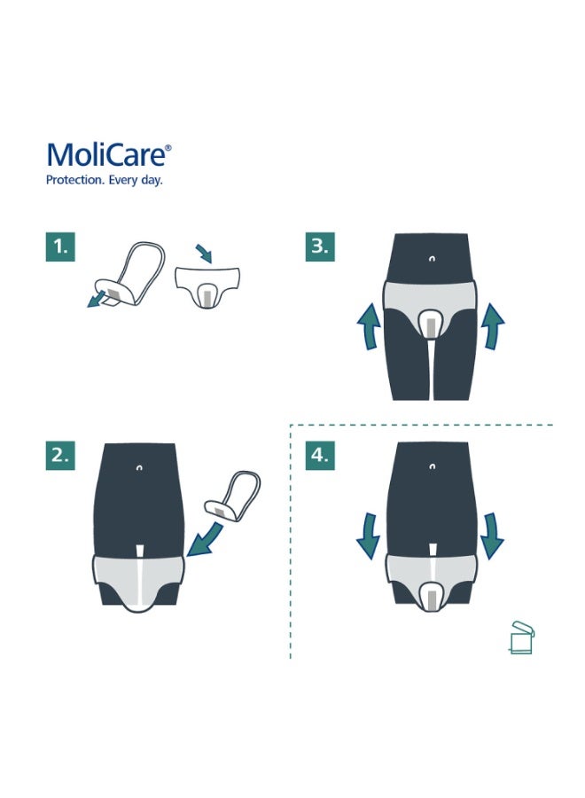 مولي كير موليكير®  بريميوم  لايدي باد,فوط صحية للكبار ،فوط صحية للنساء لسلس البول,3 قطرات ، 14 قطعة / حزمة - Image 4
