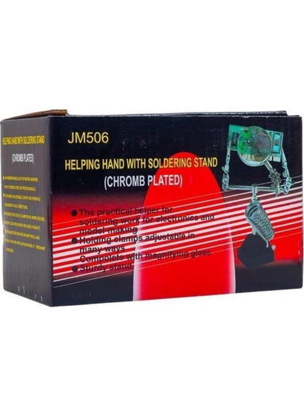 Powermaster Magnifying Soldering Iron Stand 3 Position Soldering Holder Arm 3rd Hand Circuit Holder Magnifying Soldering Stand