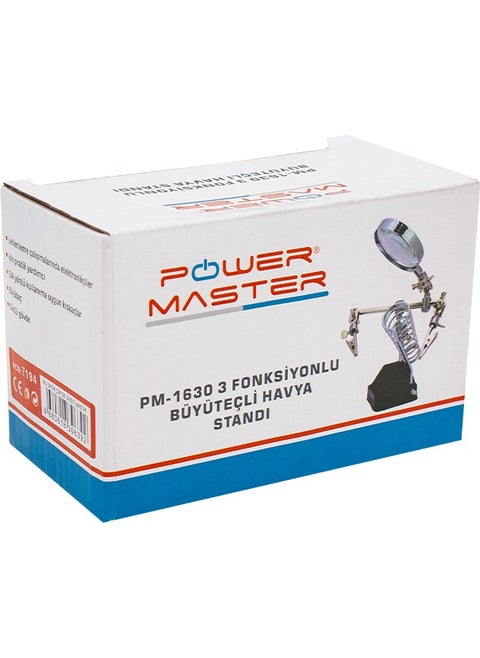 Powermaster Magnifying Soldering Iron Stand 3 Position Soldering Holder Arm 3rd Hand Circuit Holder Magnifying Soldering Stand