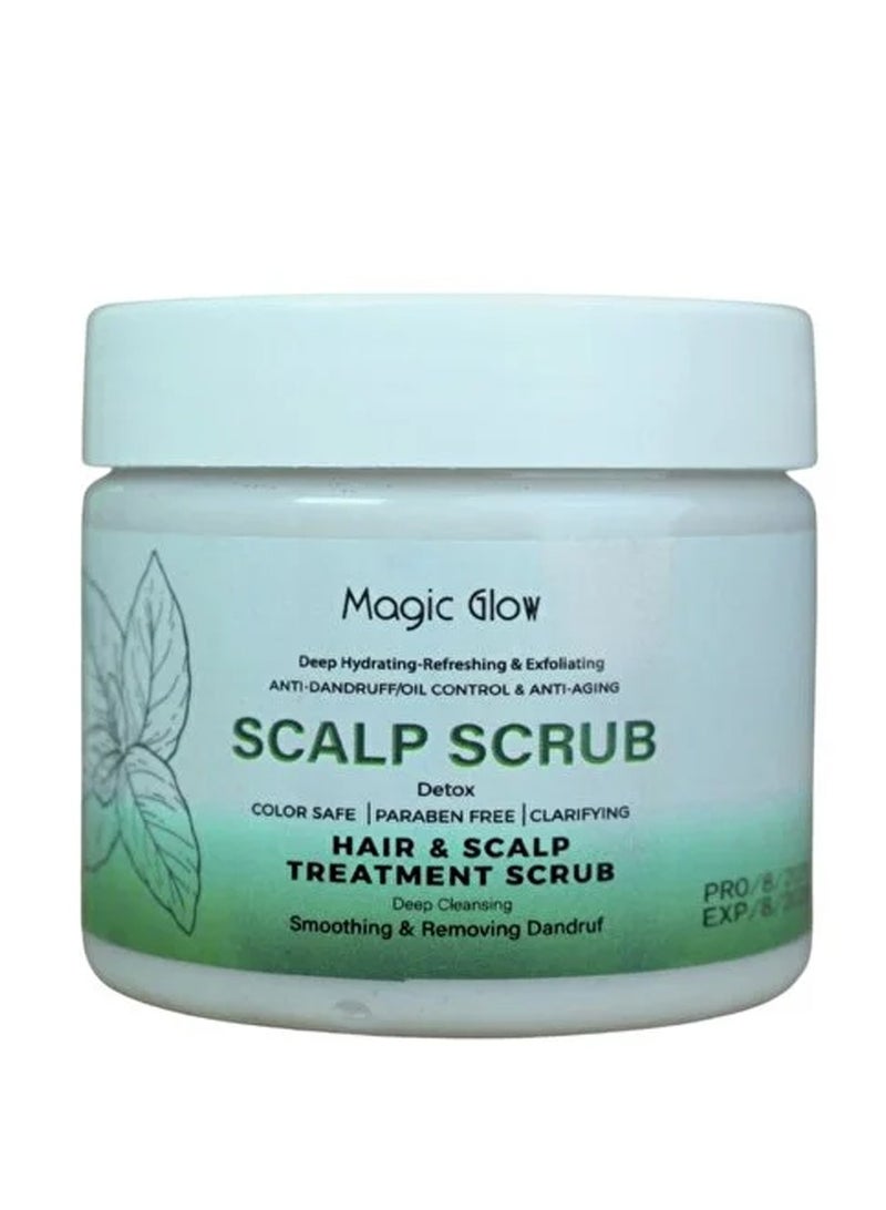 Magic Glow Scalp Scrub, Deep Hydrating Hair Treatment, Anti-Dandruff, Paraben Free - Image 1