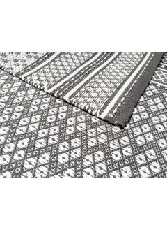 H2H H2H House2Home Cotton Area Rug (Large) 70x140cm, 10mm Thick,Reversible Rug, Grey White Color | Suitable for Living Room, Balcony, Outdoor, Table Mat, Pooja Room, Gifting - Grey  - Image 3