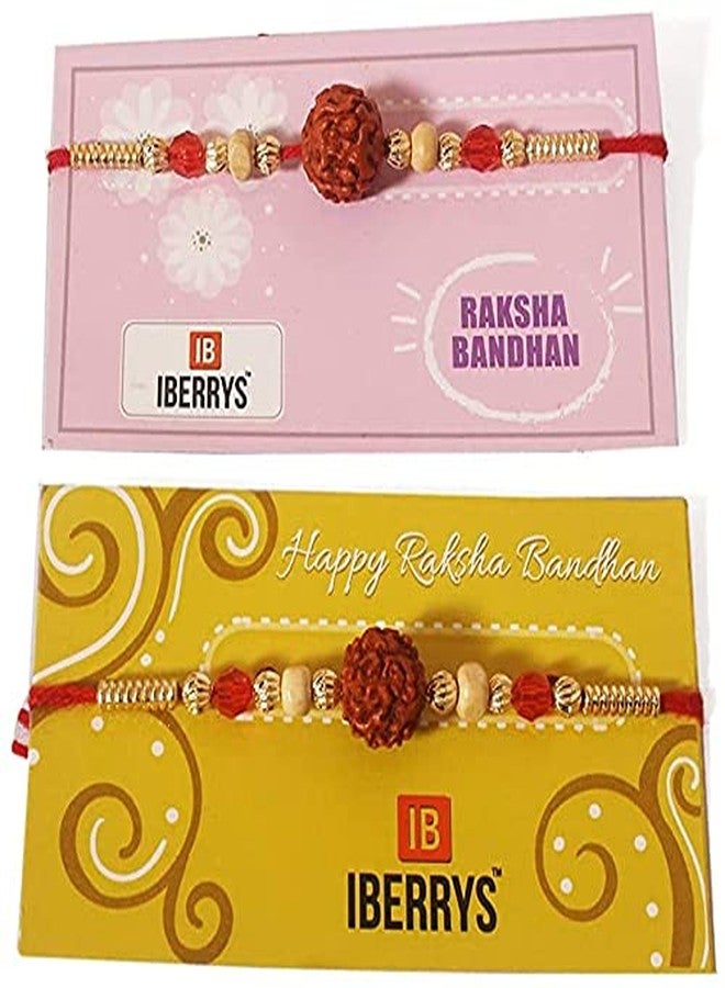 iberry's Rakhi Gift Pack with Set of Two Rakhi & Rakshabandhan Card and Roli Chawal for Brother | rakhi for brother (0404)-Best Gift from Sister - Image 3