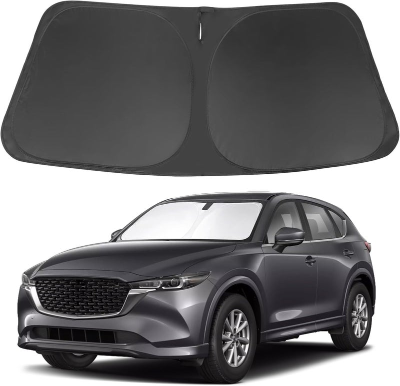 LHFLIVE Windshield Sun Shade Custom Fit for Mazda 2017-2024 CX5 CX-5 Accessories Front Window Sunshade Shield Blocker Keeps Car Cool - Image 1