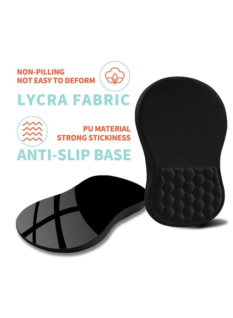 Mouse pad with Gel  foam Cushion - Ergonomic Mouse pad with Wrist Rest - Non-Slip & Waterproof - Memory Foam Mouse Mat with Wrist Pad, Hand Rest Gel Pad Mouse, Keyboard, Computer - Image 2