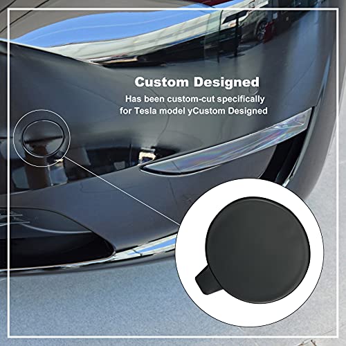 TIKSCIENCE Front Bumper Tow Hook Cover for Tesla Model Y 2017-2023 Black Tow Hook Cover Cap - Image 5