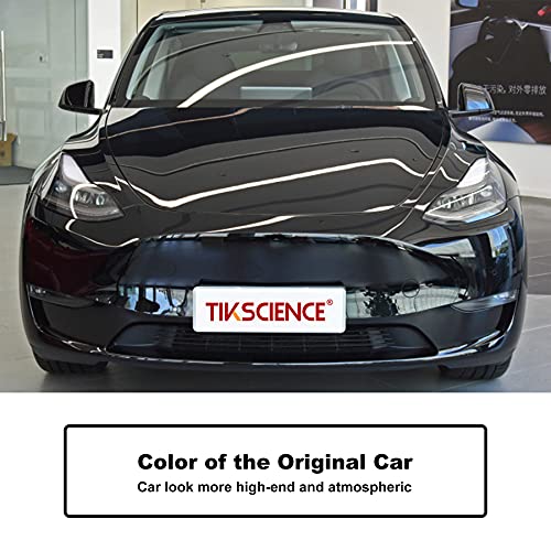 TIKSCIENCE Front Bumper Tow Hook Cover for Tesla Model Y 2017-2023 Black Tow Hook Cover Cap - Image 2