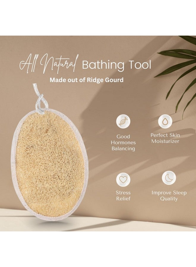 CareDone 4pcs Natural Exfoliating Loofah Pads, Body Scrubbers, Portable Luffa Sponges. - Image 3