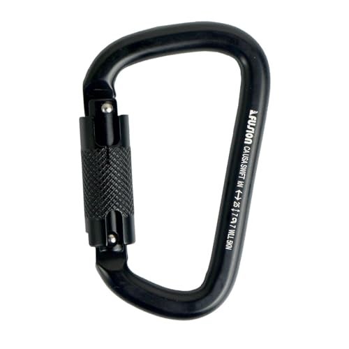 Fusion Climb Swift Lock Auto Locking Aluminum Carabiner - Lightweight and Strong for High-Altitude Workers, Hammocks, Camping Accessories,Hiking,Keychains,Outdoors and Gym,Dog Leash,Harness and Key Ri - Image 1