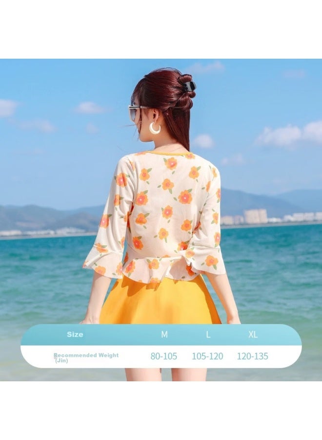 Skin-friendly Yifu Women's One-piece Swimsuit For Pee Girls, Slimming And Covering Swimsuit Dress Style For Beach Vacation And Hot Springs Swimming - Image 2