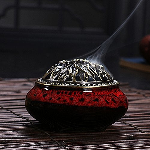 Sitong Ceramic Home Decoration Incense Sticks or Cones Burner Porcelain Incense Holder - Image 1