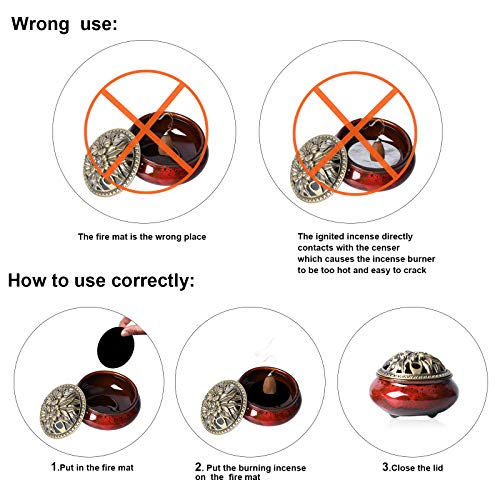 Sitong Ceramic Home Decoration Incense Sticks or Cones Burner Porcelain Incense Holder - Image 3