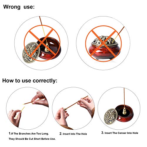 Sitong Ceramic Home Decoration Incense Sticks or Cones Burner Porcelain Incense Holder - Image 4