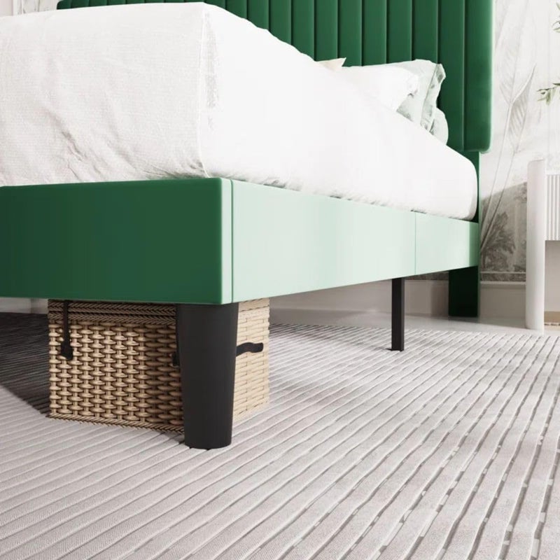 Comfynest Upholstered Platform Bed with Adjustable Headboard - Image 2