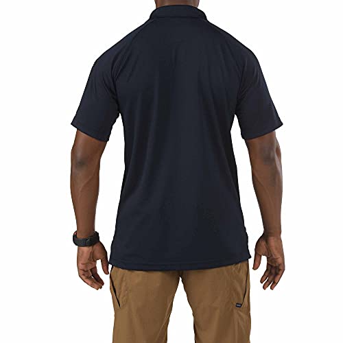 5.11 Tactical Men's Performance Short Sleeve Polo Shirt, Style 71049, Dark Navy, Large - Image 2