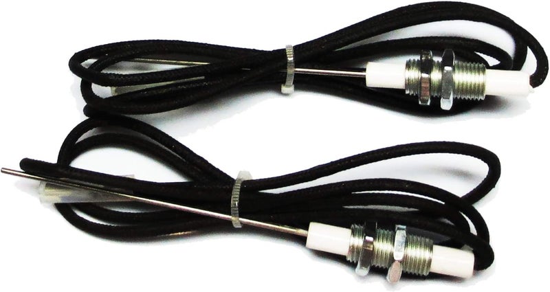 METER STAR 2PCS/LOT M101 Threaded 6.4mm Ceramic Electrode Spark Plug with Wire 900mm with 2.8x0.5 Flat Terminal,Ignition Needles and Wires Used by AA Pulse igniter - Image 2