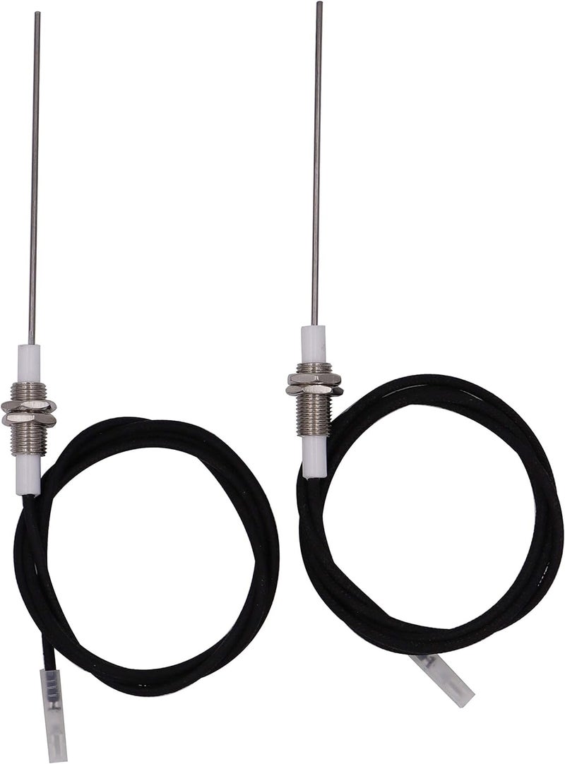 METER STAR 2PCS/LOT M101 Threaded 6.4mm Ceramic Electrode Spark Plug with Wire 900mm with 2.8x0.5 Flat Terminal,Ignition Needles and Wires Used by AA Pulse igniter - Image 1