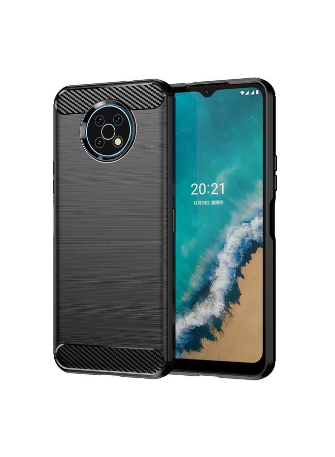 اس-توب جراب لهاتف Nokia G50 مصنوع من ألياف الكربون TPU بملمس ناعم - Image 1