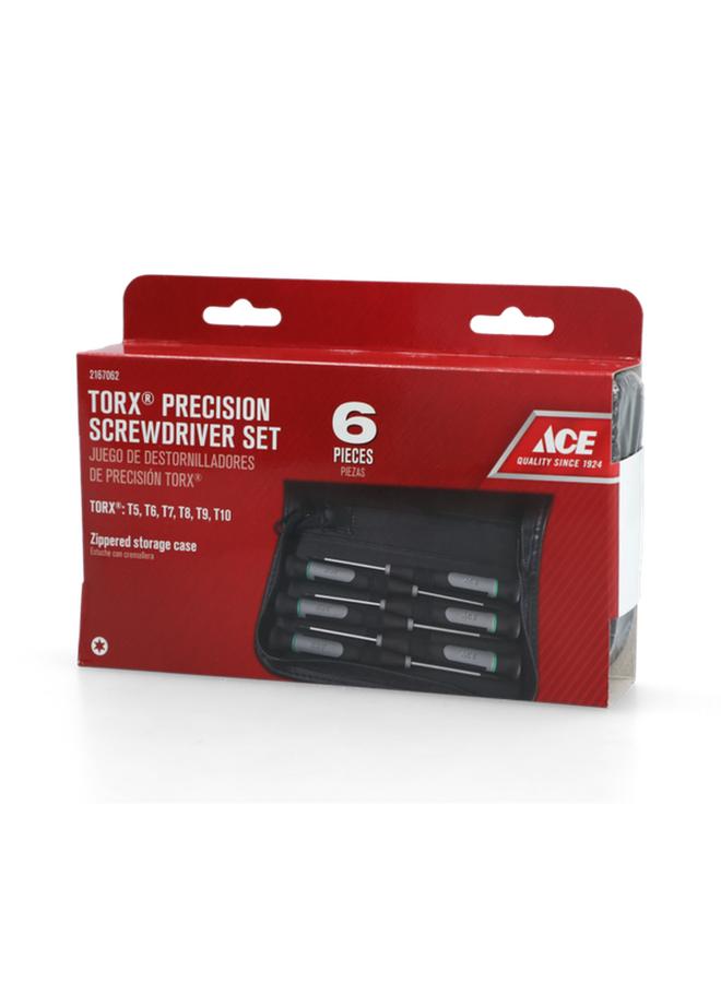ACE 6-Piece Torx Precision Screwdriver Set Black and Grey  - Image 5