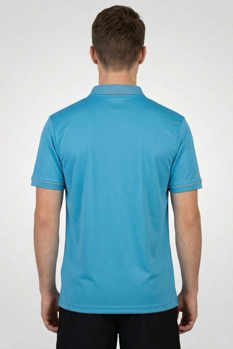 Ping Men Sportswear Fit Short Sleeve Outdoor Polo Shirt, Blue - Image 4
