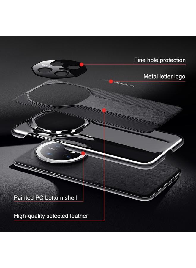 S-TOP Case For Huawei Mate 40 Pro Imitation Ultimate Design Plain Leather Phone Case - Image 4