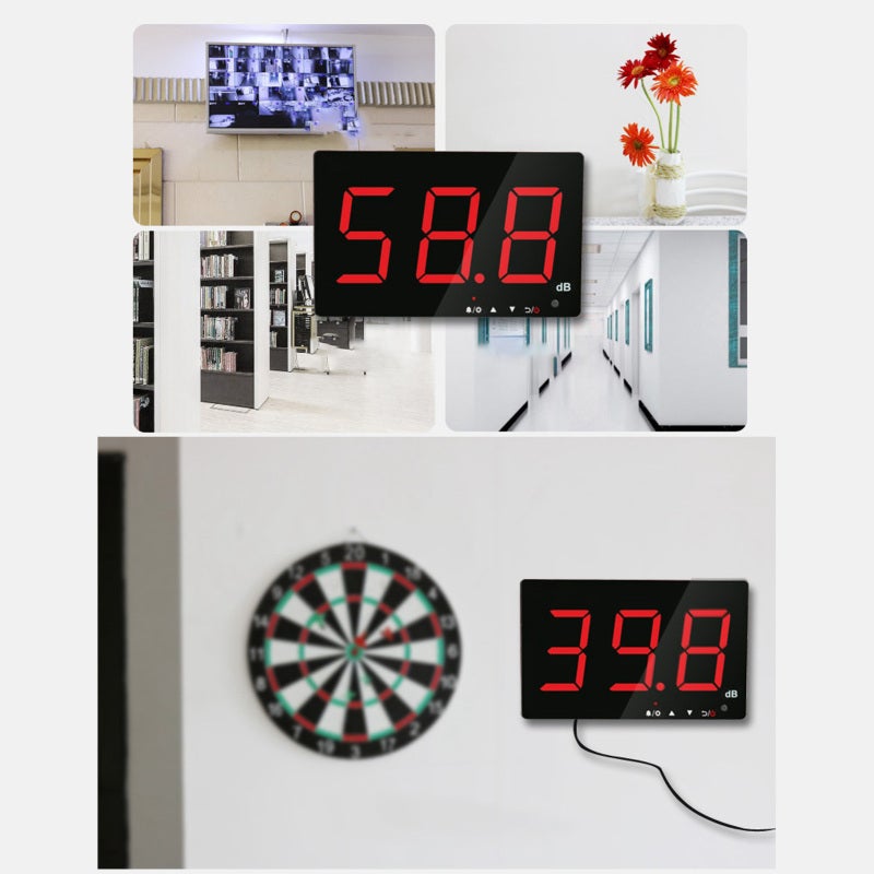 Sound Level Meter: 30 To 130dB ±1.5dB High Accuracy - Large 9.6-Inch HD Backlit LCD Display Decibel Reader For Precise Noise Monitoring, Pc Connectivity, Industrial & Home Use - Image 2