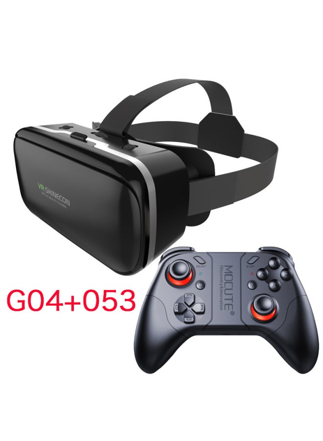 Vr Shinecon Vr Glasses Genie 6th Edition Magic Mirror G04/da 3d Mobile Virtual Reality Headset Full Scene-Color:G04 + Large Handle 053 - Image 1