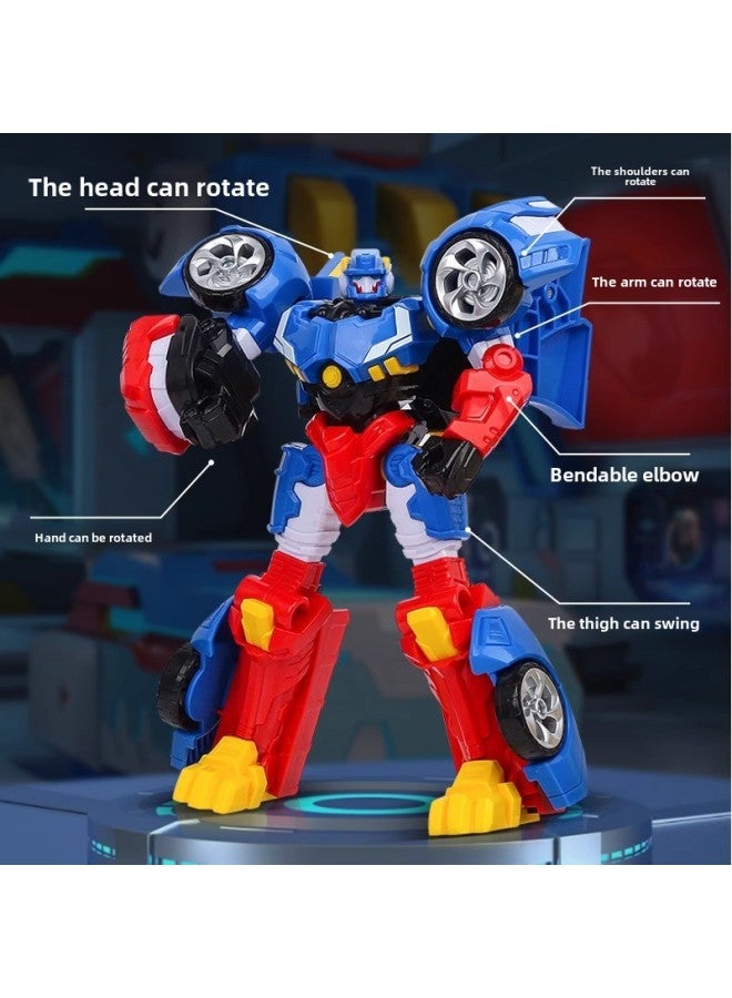 Transfiguration Fighter Ant Boy Mini Special Force Transfiguration Toy Model Mecha Mobile Robot-Color:Li Yanlong Mecha  - Image 4