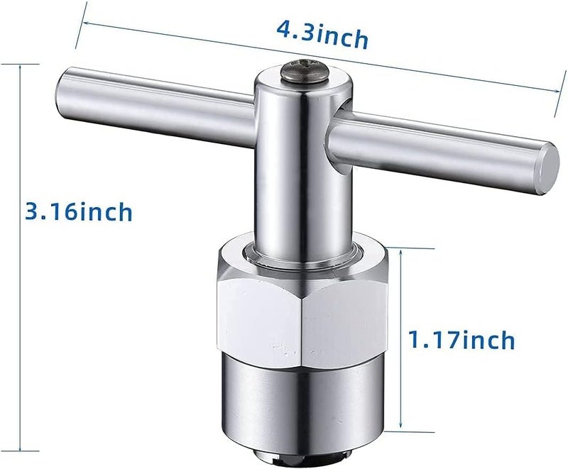Tearel Store 1222 Shower Cartridge with 104421 Puller Removal Tool Replacement for Moen, Compatible with Moen One-Hanlde Posi-Temp Faucet - Image 3