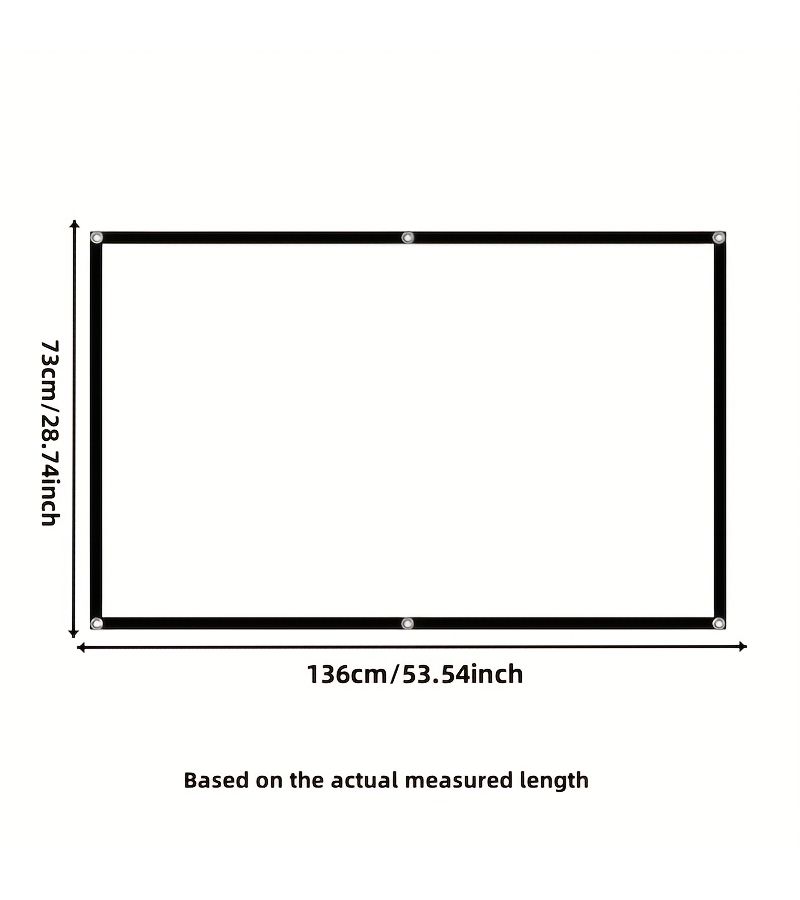 1pc Foldable Portable Projector Screen For Home Theater Outdoor Movie Nights RV And Yard Use - Image 2