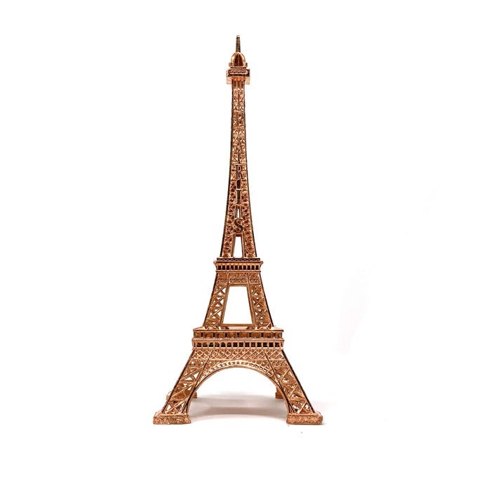 EIFFEL TOWER STATUE DECOR ALLOY METAL AND SIZE 07 ROSE GOLD