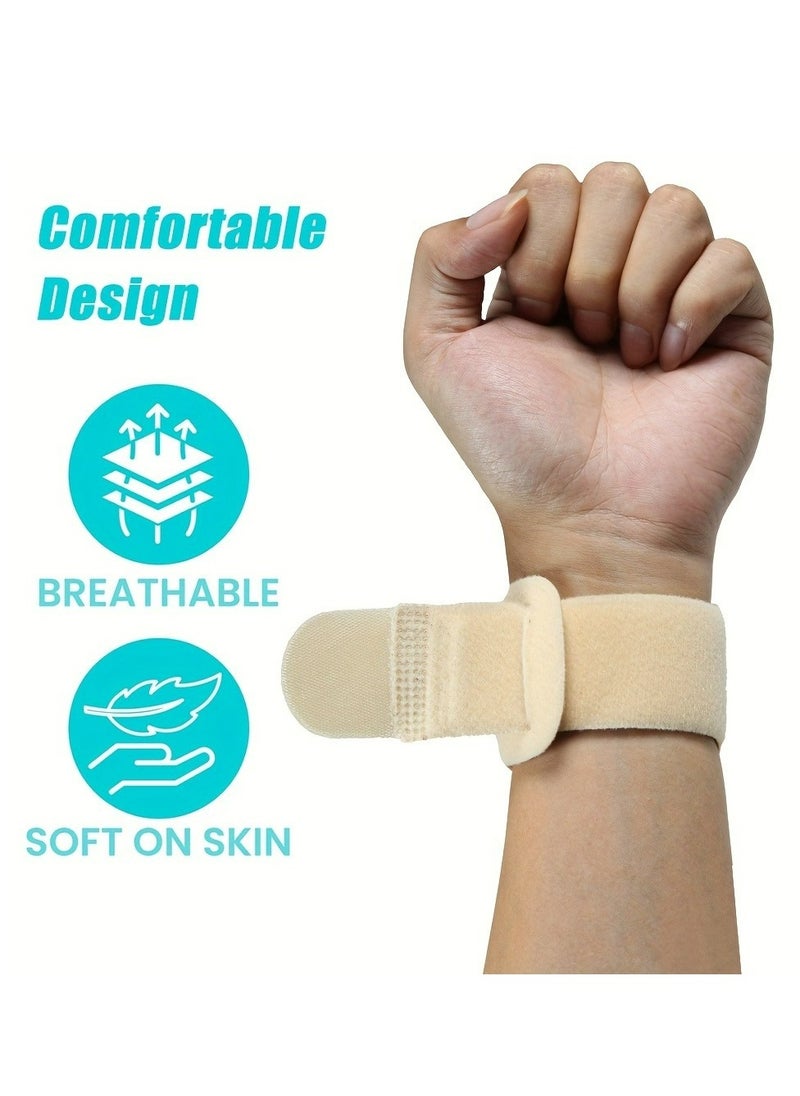 Generic 2 Pack Adjustable Wrist Compression Braces with Spandex for Tendonitis, TFCC Tear Support – Ambidextrous, Ideal for Strain Relief & Exercise Support, Dry Clean Only, Strong Hook & Loop Closure  - Image 4