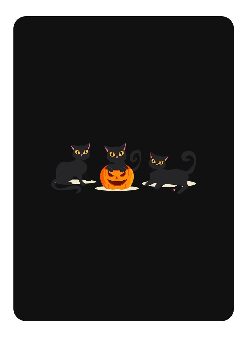 Theodor Protective Flip Case For Samsung Galaxy Tab S9 Plus With Trifold Stand Auto Wake Sleep Shockproof Cover Cats Pumpkin Halloween2-01 - Image 1