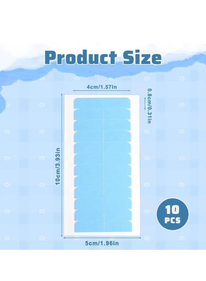 120 قطعة من شريط وصلات الشعر ذو الوجهين، شريط لاصق بديل لوصلات الشعر، شريط لاصق للشعر البشري، شريط بديل لوصلات الشعر المستعار، أدوات تجميل شريط الشعر المستعار (أزرق) - Image 2