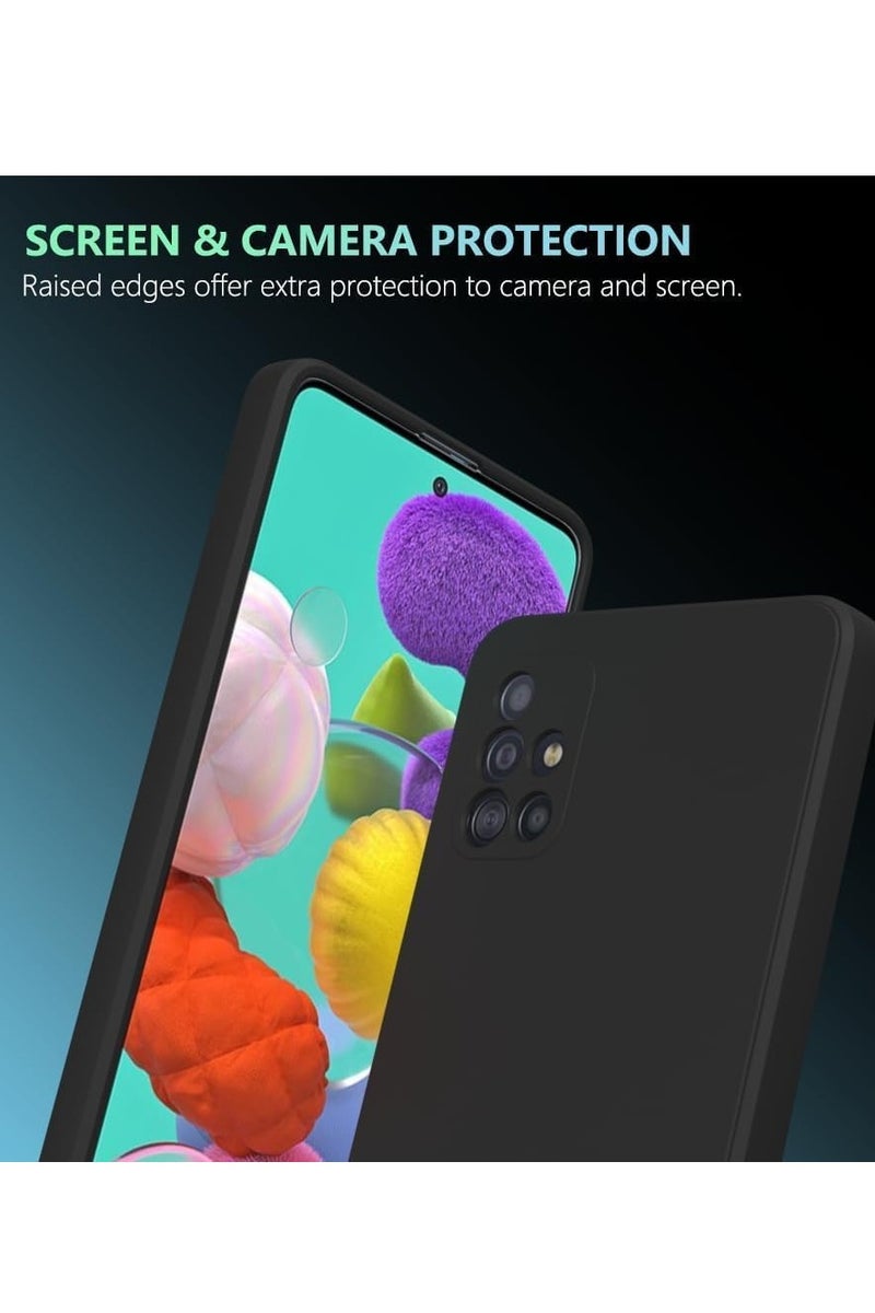 shAyzee Protective Case Cover For Samsung Galaxy A51 4G Black - Image 2