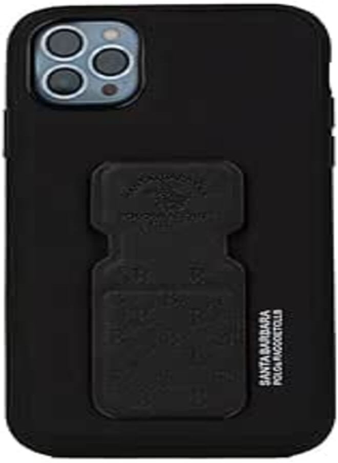 Next Next store Compatible with iPhone 15 Pro Case Back Kickstand Cover with Car Magnetic Holder Soft Leather Shockproof Protective Phone Case with Wrist Strap (Black) 